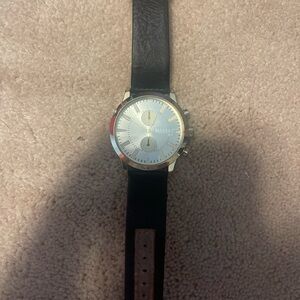 Black and Gold Steve Madden Men's Watch